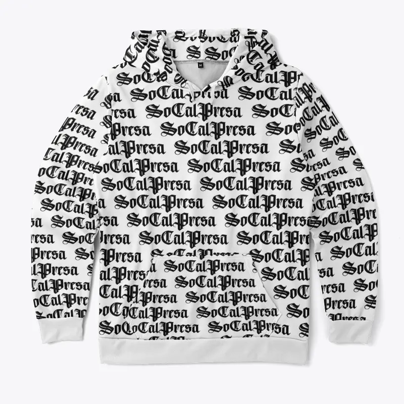 All Over SoCalPresa Hoodie in Text 